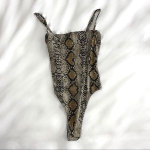 Snake Print Body Suit